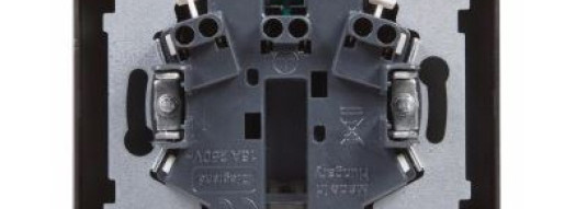 Розетка 2x2К+З со шторками - Suno - слоновая кость