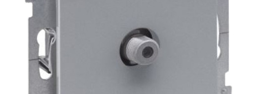 Розетка TV-F 1.5 дБ - Suno - алюминий