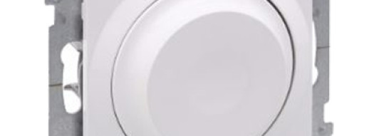 Диммер поворотный 300W - Suno - белый