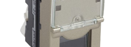 Розетка RJ45 6e UTP - 1 модуль - Arteor - Champagne