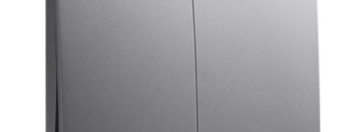 Выключатель двухклавишный - Mallia - Dark Silver