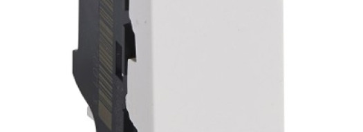 Переключатель на 2 направления - 1 модуль - Mosaic - белый