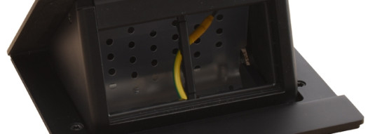 Выдвижной розеточный блок - 4 модуля - черный