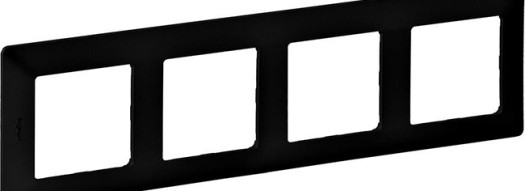 Рамка 4 поста - Valena Life - черный