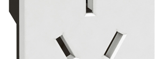 Розетка Chinese 2P+E - 2 модуля - Arteor - White