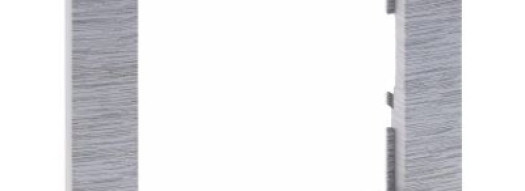 Рамка 2 поста - Suno - brushed aluminium