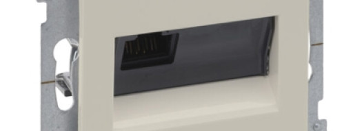 Розетка RJ45 5e UTP - Suno - слоновая кость