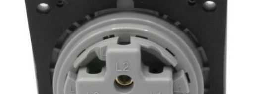 Встраиваемая наклонная розетка 3К+З 32А 380В IP44 - P17 Tempra Pro