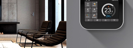 Термостат для фанкойлов с WiFi - черный/серебристый