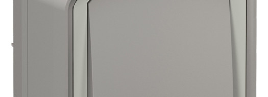 Переключатель одноклавишный - Plexo IP55 - серый