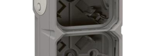 Коробка 2 поста, вертикальная - Plexo IP55 - серый